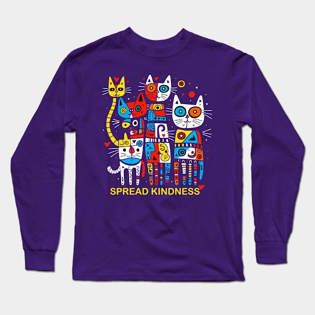 Spread Kindness Long Sleeve T-Shirt by Agatha Katsusima